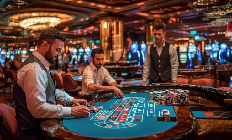 Permainan roulette live dengan roda profesional dan antarmuka okbtogel